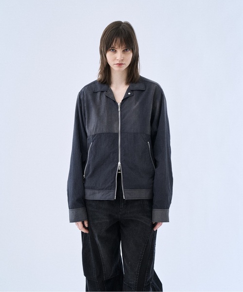 PHILTHEORY（フィルセオリー）の「Tie-dye washer compact blouson / タイダイワッシャーコンパクトブルゾン（ブルゾン・メンズ・ライトグレー/ブラック・1/3/2）」の9枚目の写真