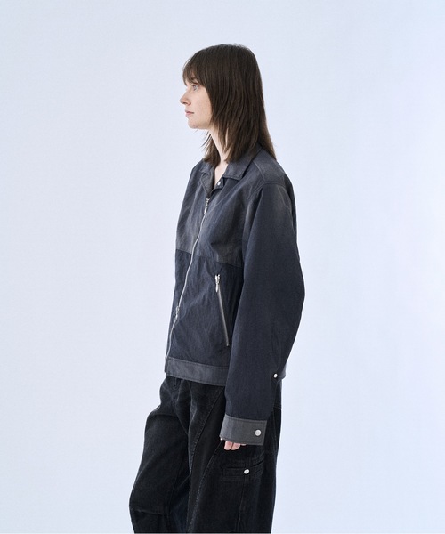 PHILTHEORY（フィルセオリー）の「Tie-dye washer compact blouson / タイダイワッシャーコンパクトブルゾン（ブルゾン・メンズ・ライトグレー/ブラック・1/3/2）」の10枚目の写真