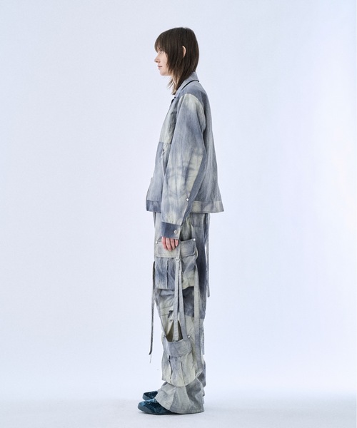 PHILTHEORY（フィルセオリー）の「Tie-dye washer compact blouson / タイダイワッシャーコンパクトブルゾン（ブルゾン・メンズ・ライトグレー/ブラック・1/3/2）」の13枚目の写真