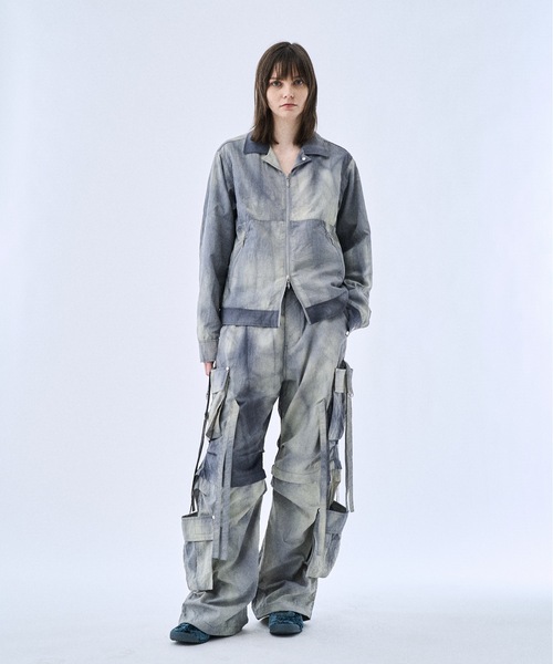 PHILTHEORY（フィルセオリー）の「Tie-dye washer compact blouson / タイダイワッシャーコンパクトブルゾン（ブルゾン・メンズ・ライトグレー/ブラック・1/3/2）」の15枚目の写真