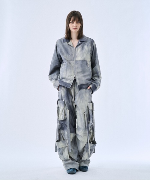 PHILTHEORY（フィルセオリー）の「Tie-dye washer compact blouson / タイダイワッシャーコンパクトブルゾン（ブルゾン・メンズ・ライトグレー/ブラック・1/3/2）」の16枚目の写真