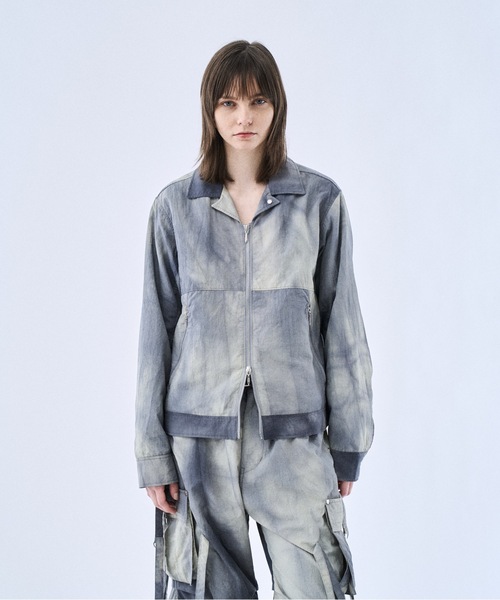 PHILTHEORY（フィルセオリー）の「Tie-dye washer compact blouson / タイダイワッシャーコンパクトブルゾン（ブルゾン・メンズ・ライトグレー/ブラック・1/3/2）」の17枚目の写真