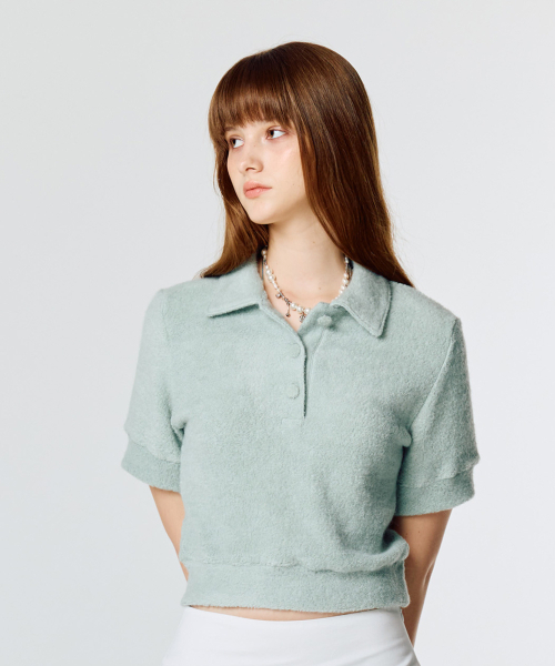 LARTIGENT(ラーティゼン)の「L15 TERRY COLLAR T-SHIRT(MINT)(ニット/セーター・レディース・その他・FREE)」の2枚目の写真