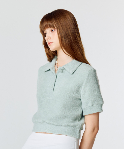 LARTIGENT(ラーティゼン)の「L15 TERRY COLLAR T-SHIRT(MINT)(ニット/セーター・レディース・その他・FREE)」の3枚目の写真