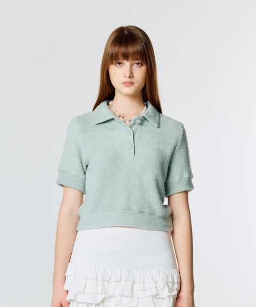 LARTIGENT(ラーティゼン)の「L15 TERRY COLLAR T-SHIRT(MINT)(ニット/セーター・レディース・その他・FREE)」の5枚目の写真