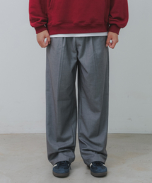 BAKKEN（バッケン）の「サイドヒドゥンバンディングツーピンタックワイドスラックスパンツBK8901_グレー（スラックス）」