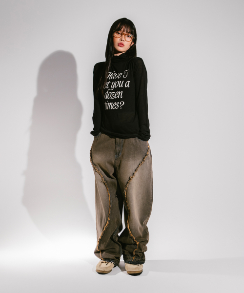 LMCの「WM SHEER HIGH NECK LONG SLEEVE black(Tシャツ/カットソー・レディース・その他・S/M)」の2枚目の写真