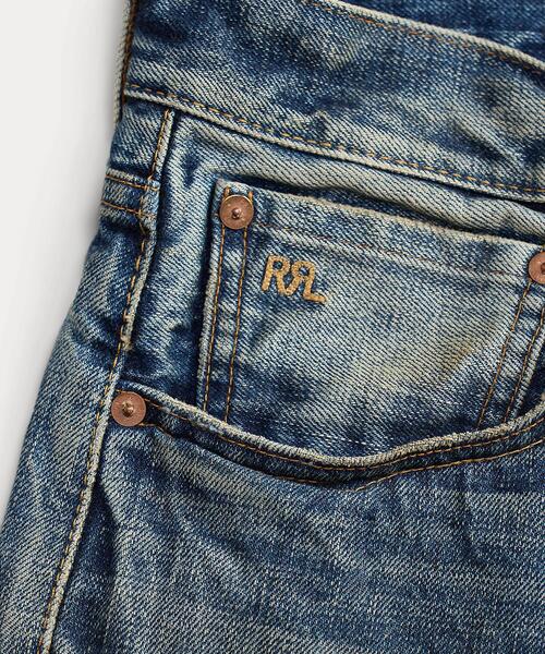 RRL（ダブル アール エル）の「スリム ブーツ Briarfield セルビッジ ジーンズ（デニムパンツ・メンズ・ブルー・28/30/29/30/30/30/30/32/31/30/31/32/32/30/32/32/33/32/34/32/36/32/38/32）」の6枚目の写真
