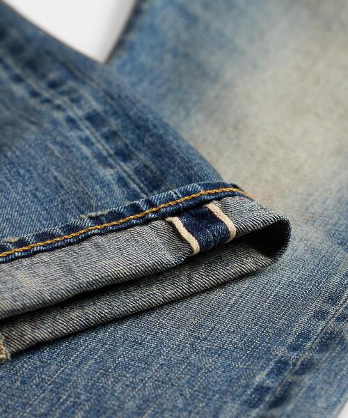 RRL（ダブル アール エル）の「スリム ブーツ Briarfield セルビッジ ジーンズ（デニムパンツ・メンズ・ブルー・28/30/29/30/30/30/30/32/31/30/31/32/32/30/32/32/33/32/34/32/36/32/38/32）」の5枚目の写真