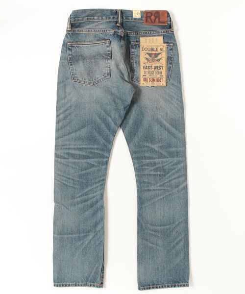 RRL（ダブル アール エル）の「スリム ブーツ Briarfield セルビッジ ジーンズ（デニムパンツ・メンズ・ブルー・28/30/29/30/30/30/30/32/31/30/31/32/32/30/32/32/33/32/34/32/36/32/38/32）」の2枚目の写真