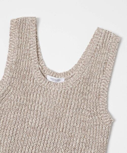 URBAN RESEARCH Sonny Label（アーバンリサーチサニーレーベル）の「メランジテープヤーンUネックニットベスト（ベスト・レディース・グレー系その他/ベージュ系その他・FREE）」の14枚目の写真