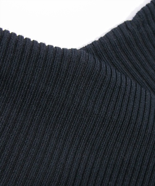clear（クリア）の「2wayフロントクロスリブニットトップス[カジュアル 着回し抜群 大人]（ニット/セーター・レディース・グレー/イエロー/アイボリー/ブラック・F）」の14枚目の写真