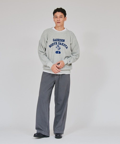 Champion(チャンピオン)の「【Champion/チャンピオン】メンズ リバースウィーブ(R) クルーネックスウェットシャツ(スウェット・メンズ・ダークブラック/グレー/オートミール/ネイビー・MEDIUM/LARGE/X-LARGE)」の8枚目の写真