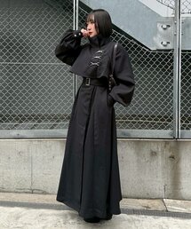 Mavie..7 | 【Mavie..7】【3サイズ展開】スタンドネックロングフレアコート(その他アウター)