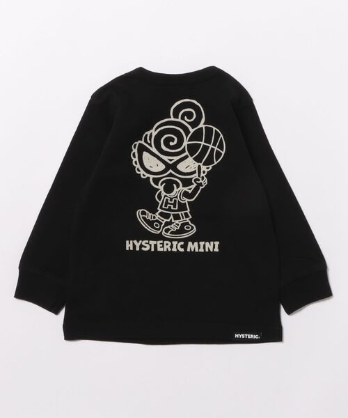 HYSTERIC MINI(ヒステリックミニ)の「HYSTERIC MINI HOOPS 長袖Tシャツ(Tシャツ/カットソー・キッズ・ホワイト/レッド/ブラック・80/90)」の4枚目の写真