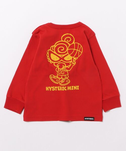 HYSTERIC MINI(ヒステリックミニ)の「HYSTERIC MINI HOOPS 長袖Tシャツ(Tシャツ/カットソー・キッズ・ホワイト/レッド/ブラック・80/90)」の5枚目の写真