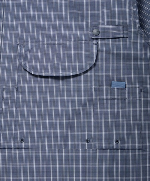 DAIWA PIER39（ダイワピア39）の「DAIWA PIER39 TECH FISHING SHIRT S/S SUMMER PLAID ダイワ ピア39（シャツ/ブラウス・メンズ・ブルー/ライトグレー/グレー系その他・XL/L/M/S）」の6枚目の写真