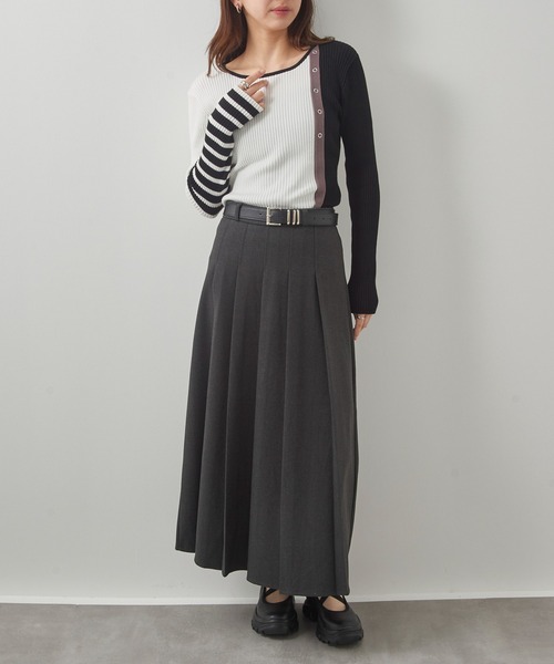 MAISON BREEZE reveur(メゾンブリーズレヴール)の「【MAISON BREEZE reveur】配色リブニットプルオーバー 手洗い可能 trc(ニット/セーター・レディース・ブラウン/ブラック/オフホワイト・FREE)」の20枚目の写真
