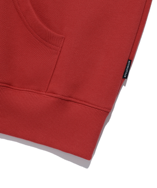 NICE GHOST CLUB(ナイスゴーストクラブ)の「SKULL RIBBON HOODIE_RED(NG2EFUM403A)(パーカー・レディース・レッド・S/M/L)」の6枚目の写真