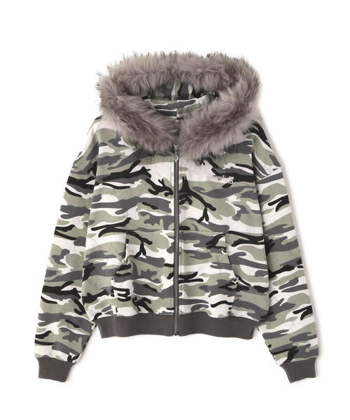 SUPPLIER(サプライヤー)の「SUPPLIER/サプライヤー/【LHP EXCLUSIVE】FAUX FUR CROPPED CROSS ZIP HOODIE(パーカー・メンズ・カモフラージュ/その他2・XL/L/M)」の18枚目の写真