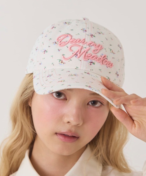 kaorinomori(カオリノモリ)の「kaorinomori プレアキャップ / カオリノモリ(キャップ・レディース・ピンク/ホワイト/チョコ/ライトブルー・FREE)」の2枚目の写真