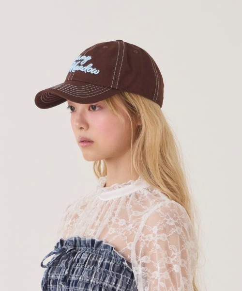 kaorinomori(カオリノモリ)の「kaorinomori プレアキャップ / カオリノモリ(キャップ・レディース・ピンク/ホワイト/チョコ/ライトブルー・FREE)」の13枚目の写真