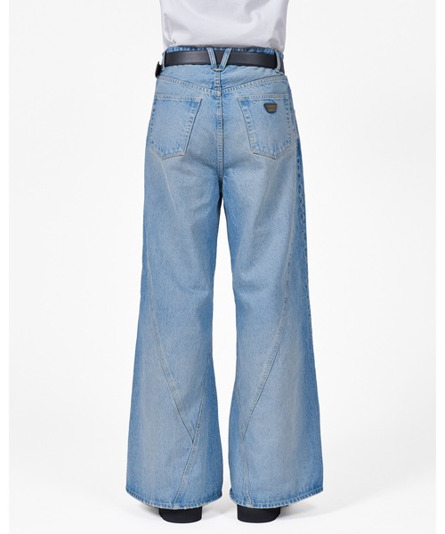 FORSOMEONE(フォーサムワン)の「FORSOMEONE LOOSE FLARE PT DENIM(デニムパンツ・メンズ・インディゴブルー/ブラック・48/50/46)」の5枚目の写真