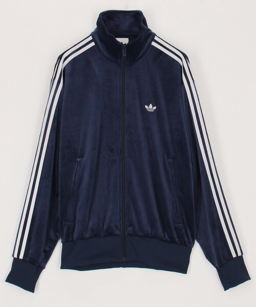 adidas(アディダス)の「adidas/アディダス FB TRACK TOP VELOUR(ブルゾン・メンズ・ネイビー/ブラック・MEDIUM/LARGE/X-LARGE)」の2枚目の写真