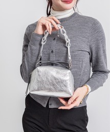GIANNICHIARINI(ジャンニキャリーニ/ジャンニキアリーニ) ショルダーバッグ - シルバー レザー GIANNI CHIARINI（ジャンニ キアリーニ） ショルダーバッグ バッグ