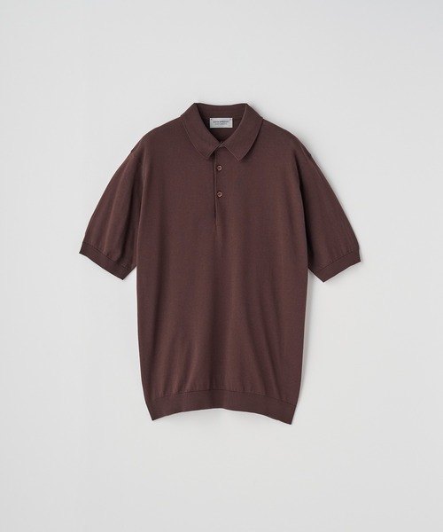 JOHN SMEDLEY｜ジョン スメドレー（メンズ）のポロシャツ（ブラウン