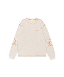 HELLO SUNRISE（ハローサンライズ）の「Sunlight Waffle L/S_Oatmeal（Tシャツ/カットソー）」