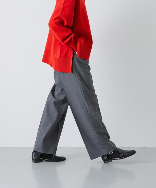 かぐれ（カグレ）の「『2サイズ展開』ストレッチトラウザー（その他パンツ・レディース・ブラック/チャコールグレー・0/1）」の2枚目の写真