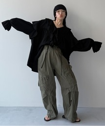 wee9s | WAFFRILL TOPS / ワッフリル,ワッフルフリルトップス(シャツ/ブラウス)