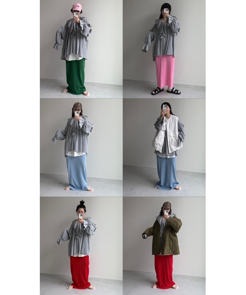 WAFFRILL TOPS / ワッフリル,ワッフルフリルトップス（シャツ/ブラウス