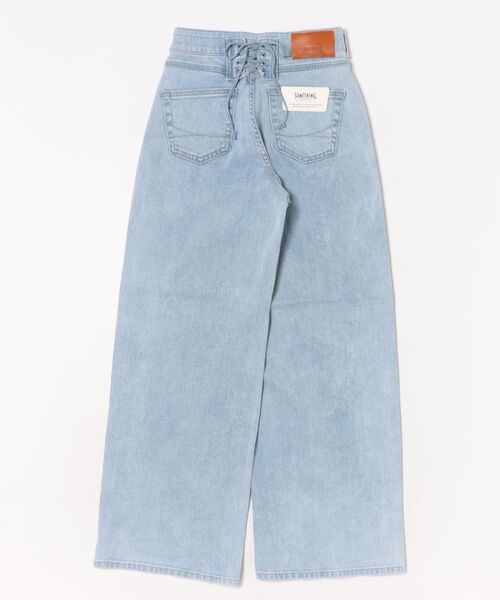 SOMETHING（サムシング）の「SOMETHING LISAレースアップワイドデニムパンツ（デニムパンツ・レディース・ブルー系その他・SMALL/MEDIUM/LARGE/X-SMALL）」の13枚目の写真