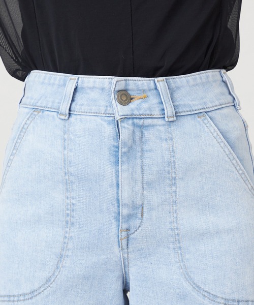 SOMETHING（サムシング）の「SOMETHING LISAレースアップワイドデニムパンツ（デニムパンツ・レディース・ブルー系その他・SMALL/MEDIUM/LARGE/X-SMALL）」の6枚目の写真