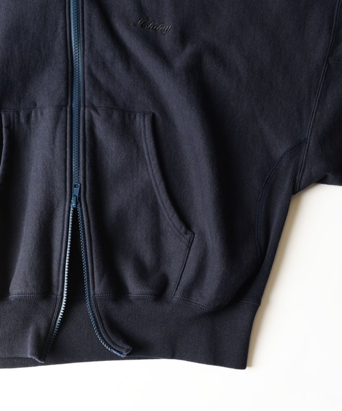 HOLIDAY（ホリデイ）の「ULTRA HEAVY SWEAT ZIP-UP HOODIE (Holiday) ウルトラヘビースウェットジップアップフーディー (ホリデイ)（パーカー・レディース・ダークネイビー/ブラック・ONE SIZE）」の7枚目の写真