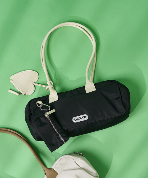 FREAK'S STORE（フリークスストア）の「OUTDOOR PRODUCTS × FREAK'S STORE/アウトドアプロダクツ 別注 ポーチ付き ワイド ボストンバッグ/チャーム付き（ボストンバッグ・レディース・ブラック/ナチュラル・ONE SIZE）」の14枚目の写真