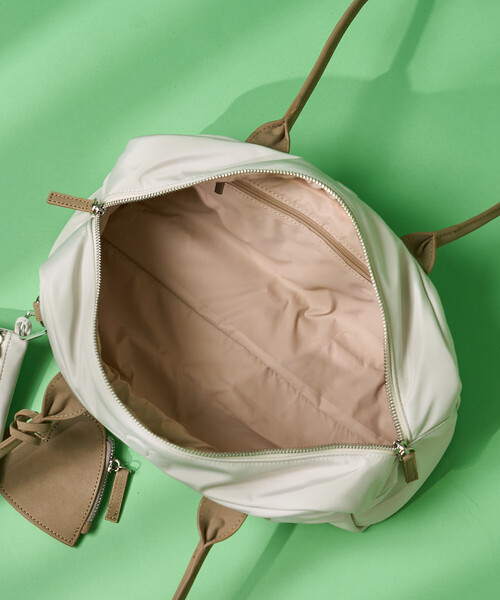 FREAK'S STORE（フリークスストア）の「OUTDOOR PRODUCTS × FREAK'S STORE/アウトドアプロダクツ 別注 ポーチ付き ワイド ボストンバッグ/チャーム付き（ボストンバッグ・レディース・ブラック/ナチュラル・ONE SIZE）」の19枚目の写真