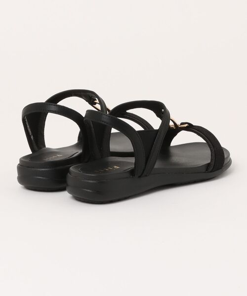 Pitti(ピッティ)の「【WEB限定】ダブルリングフラットサンダル(サンダル・レディース・ブラウン/アイボリー/ブラック・L/M/S)」の4枚目の写真