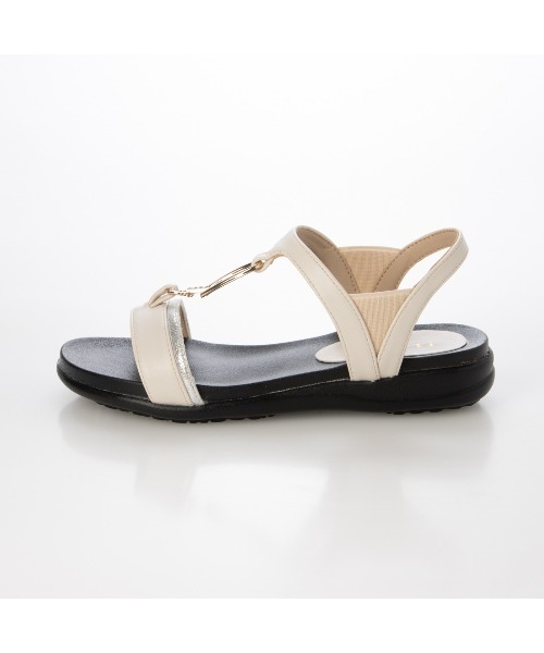 Pitti(ピッティ)の「【WEB限定】ダブルリングフラットサンダル(サンダル・レディース・ブラウン/アイボリー/ブラック・L/M/S)」の14枚目の写真
