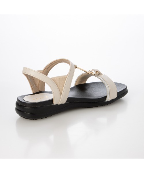 Pitti(ピッティ)の「【WEB限定】ダブルリングフラットサンダル(サンダル・レディース・ブラウン/アイボリー/ブラック・L/M/S)」の15枚目の写真