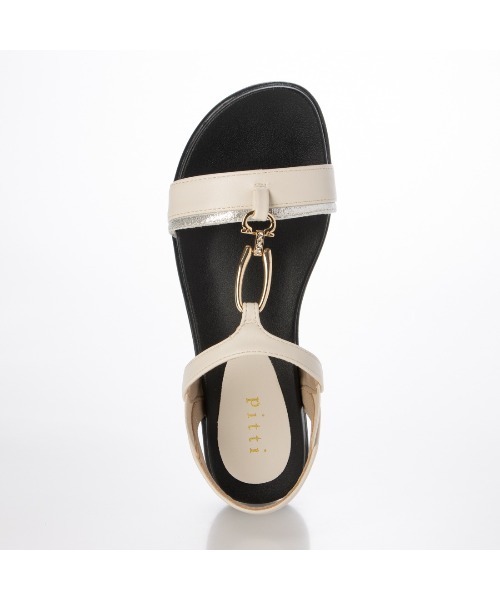 Pitti(ピッティ)の「【WEB限定】ダブルリングフラットサンダル(サンダル・レディース・ブラウン/アイボリー/ブラック・L/M/S)」の16枚目の写真