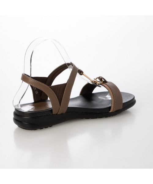 Pitti(ピッティ)の「【WEB限定】ダブルリングフラットサンダル(サンダル・レディース・ブラウン/アイボリー/ブラック・L/M/S)」の9枚目の写真