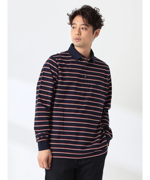 McGREGOR(マックレガー)の「ボーダーポロ(ポロシャツ・メンズ・アイボリー/ライトグリーン/ネイビー・L/XL/M)」の3枚目の写真