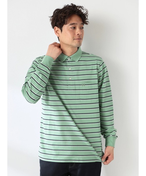 McGREGOR(マックレガー)の「ボーダーポロ(ポロシャツ・メンズ・アイボリー/ライトグリーン/ネイビー・L/XL/M)」の4枚目の写真