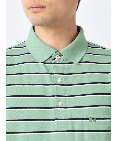 McGREGOR(マックレガー)の「ボーダーポロ(ポロシャツ・メンズ・アイボリー/ライトグリーン/ネイビー・L/XL/M)」の8枚目の写真