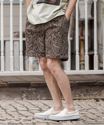 CAMBIO(�J���r�I)��mp14678-Paisley Denim Short Pants �V���[�g�p���c(CAM26SS-013)(���̑��p���c)