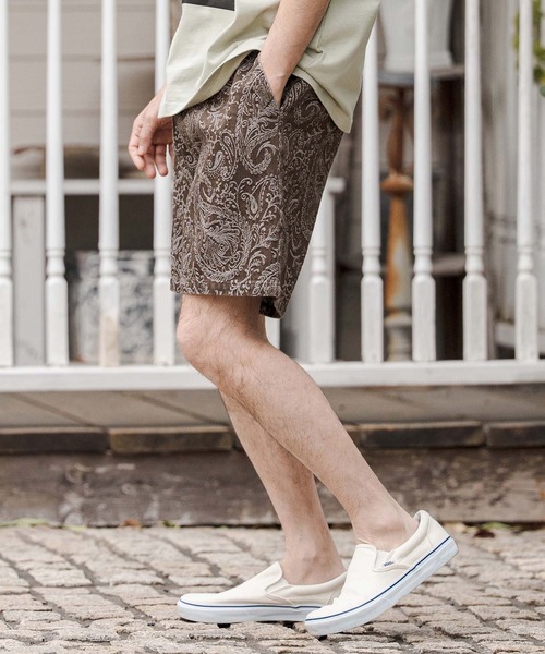 CAMBIO(カンビオ)の「mp14678-Paisley Denim Short Pants ショートパンツ(CAM26SS-013)(その他パンツ・メンズ・ブラウン系その他/ブラック系その他/ネイビー系・L/M/S)」の5枚目の写真