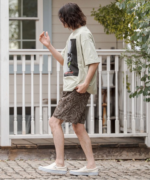 CAMBIO(カンビオ)の「mp14678-Paisley Denim Short Pants ショートパンツ(CAM26SS-013)(その他パンツ・メンズ・ブラウン系その他/ブラック系その他/ネイビー系・L/M/S)」の8枚目の写真